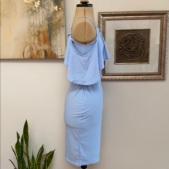 NWT Boohoo Light Blue Dress - Picture 4 of 5